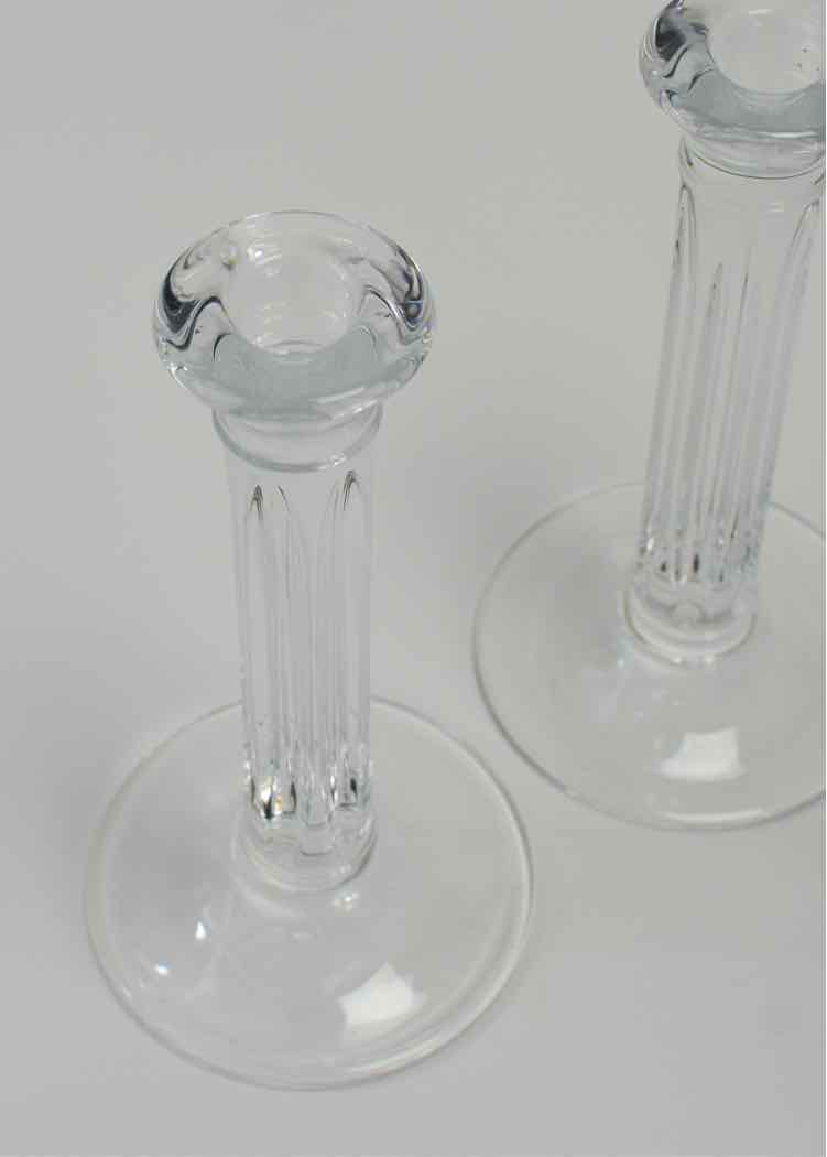 2 Tiffany & Co. Crystal Candlesticks