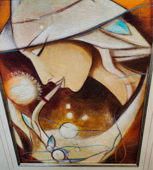 Art 'Ladies Music' Pastel by Juan Cotrino