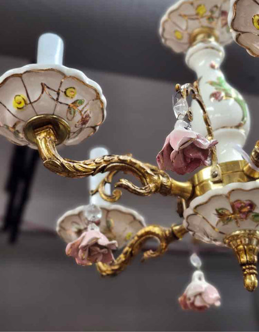 Vintage ‘Capodimonte Style’ Chandelier
