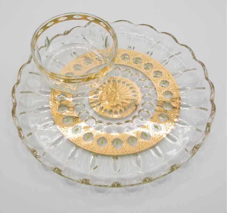 Vintage French Glass Bowl/Plate