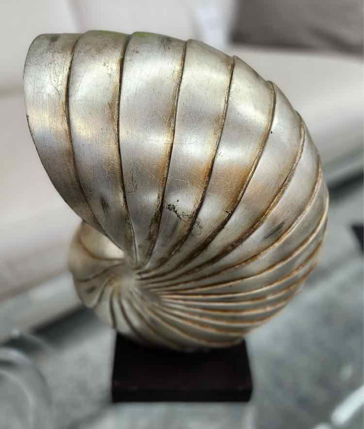 Decorative Gold Faux Shell Sculpture