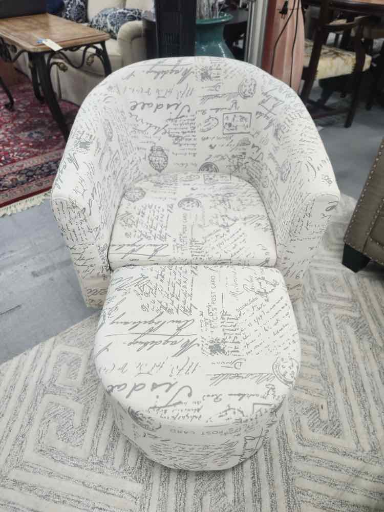 Pair of Script Arm Chairs
