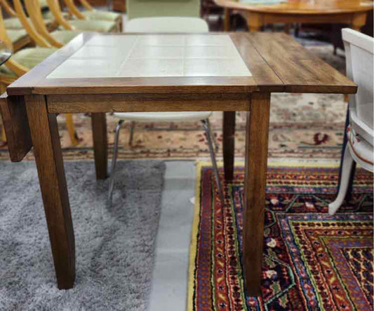 Small Drop Leaf Tile Table
