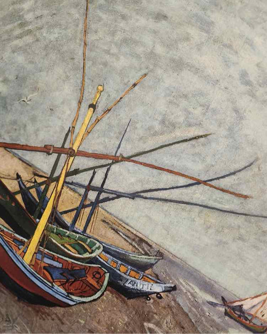 "Boats of Saintes-Maries" Litho by Van Gogh Art