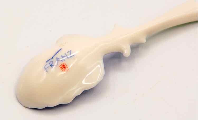Franz Indigo Porcelain Hummingbird Spoon