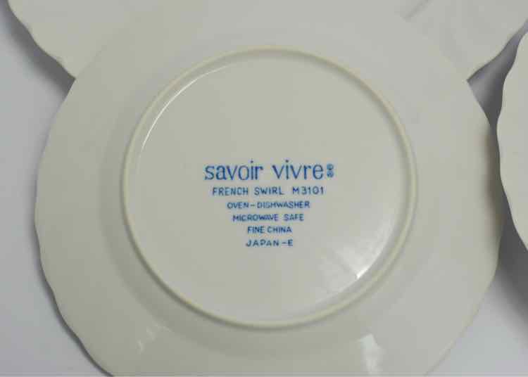 Savoir Virre French Swirl Dishes