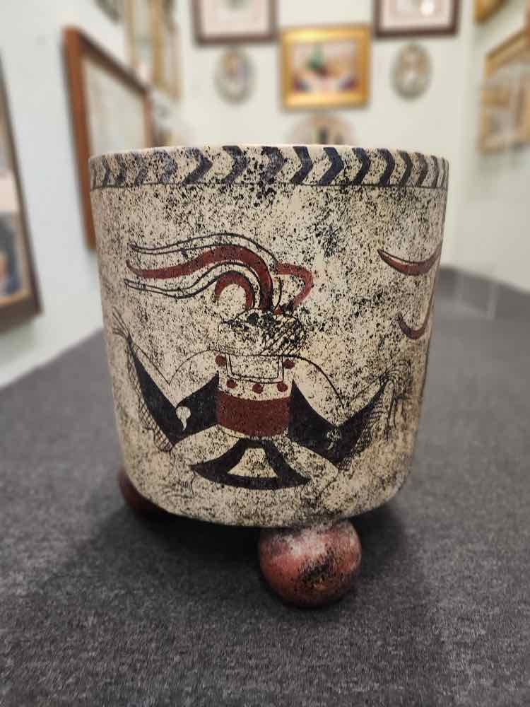 Quezalcoat Terra Cotta Pot w/ Feet