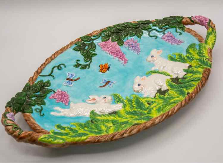 Radko Bunny Platter