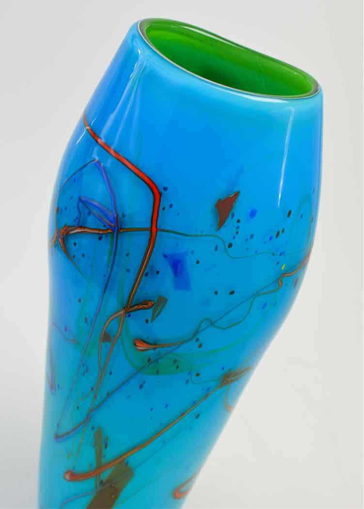 Blue Dale Tiffany 'Favarile' Vase