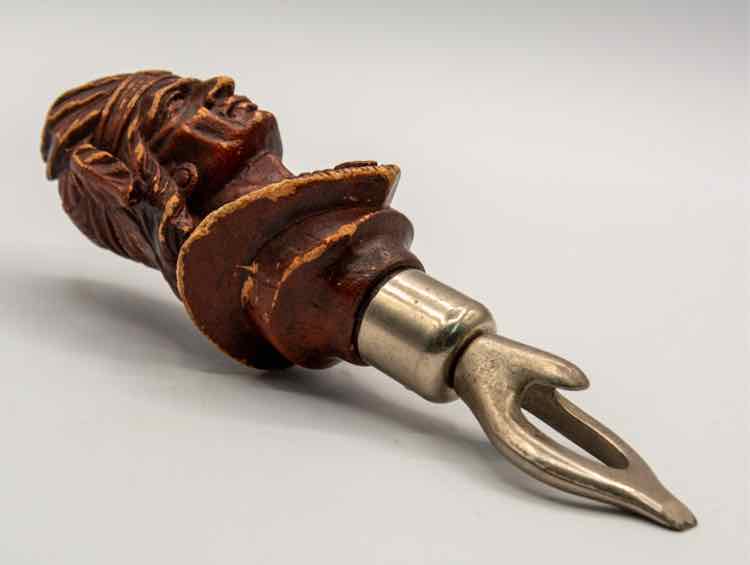 Vtg. Indian Chief Bottle Opener