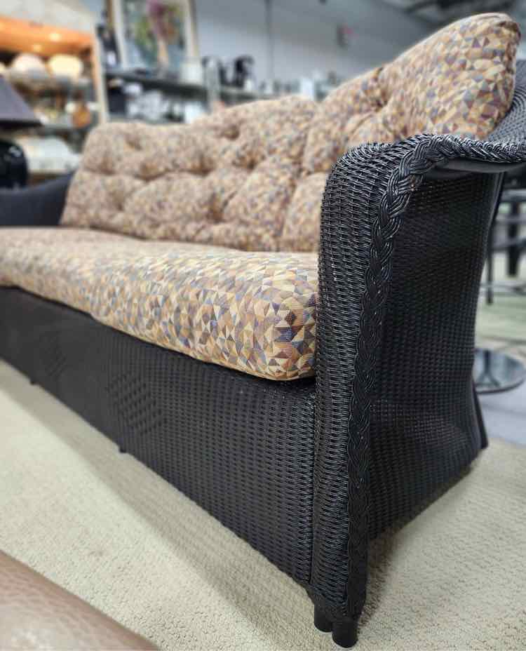 Black Wicker Couch