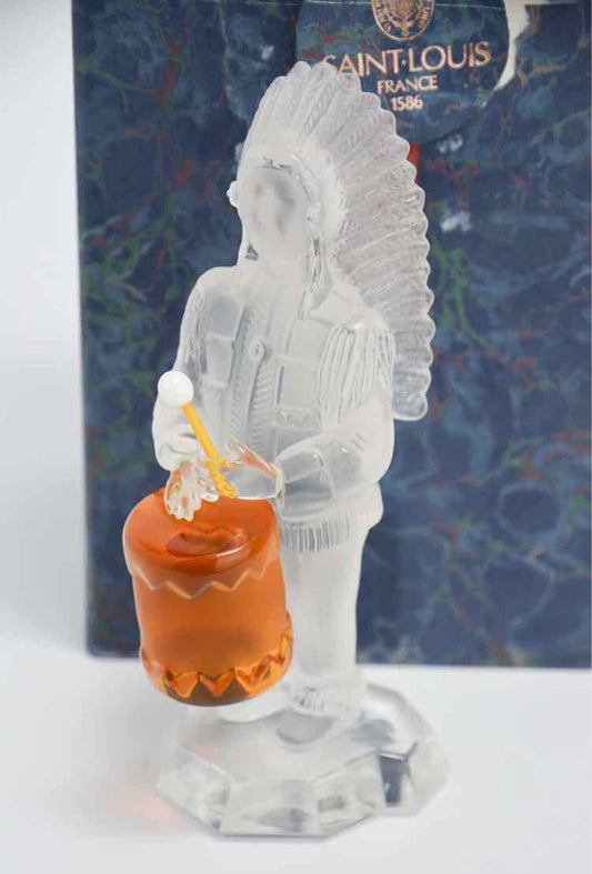 St.Louis Indian Drum Crystal Figurine