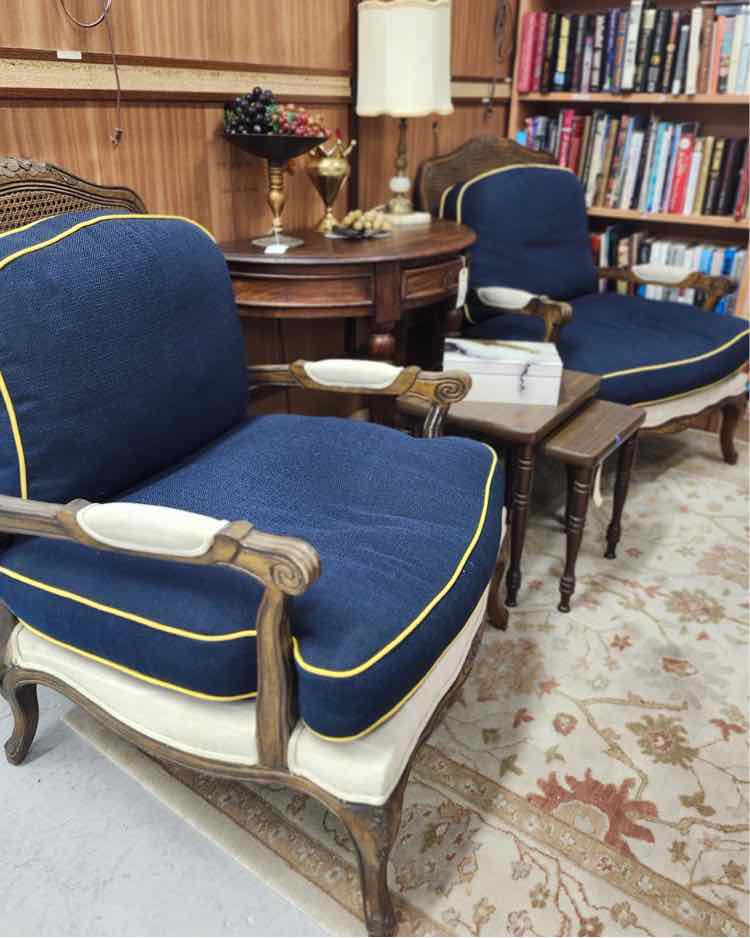 Pair of Cane Back Chairs