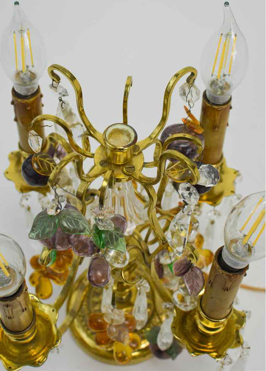 Vtg.Ornate Brass Candelabra