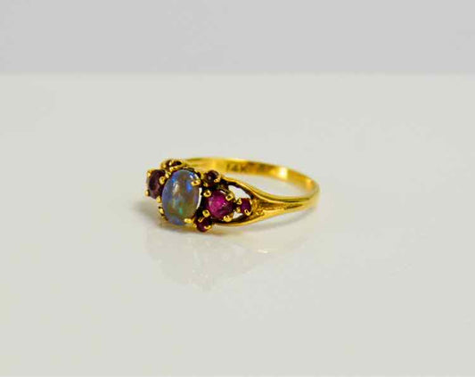 Fire Opal/Ruby Ring