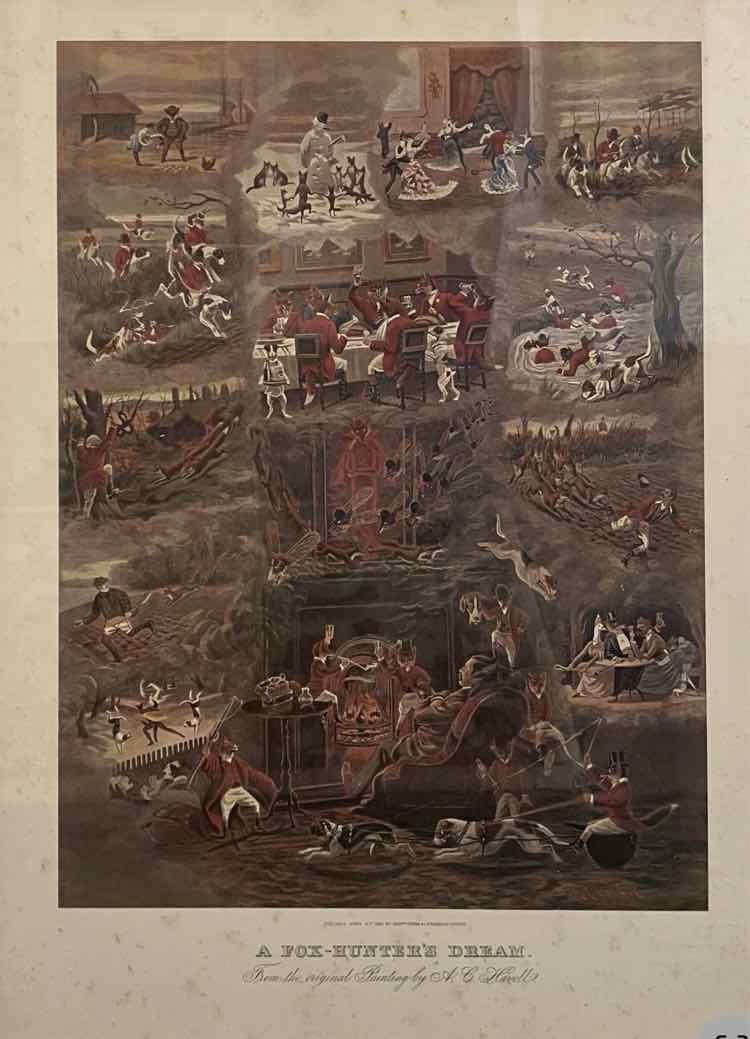 Art A Fox Hunter's Dream Lithograph