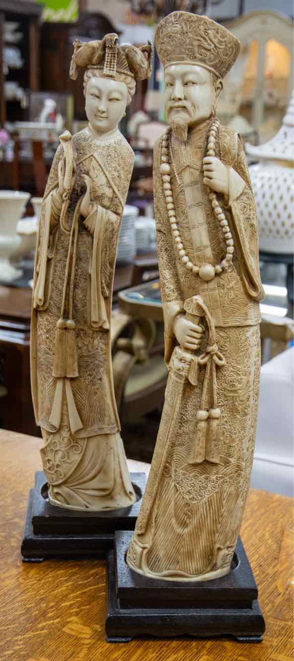 Emperor & Empress Resin Figures