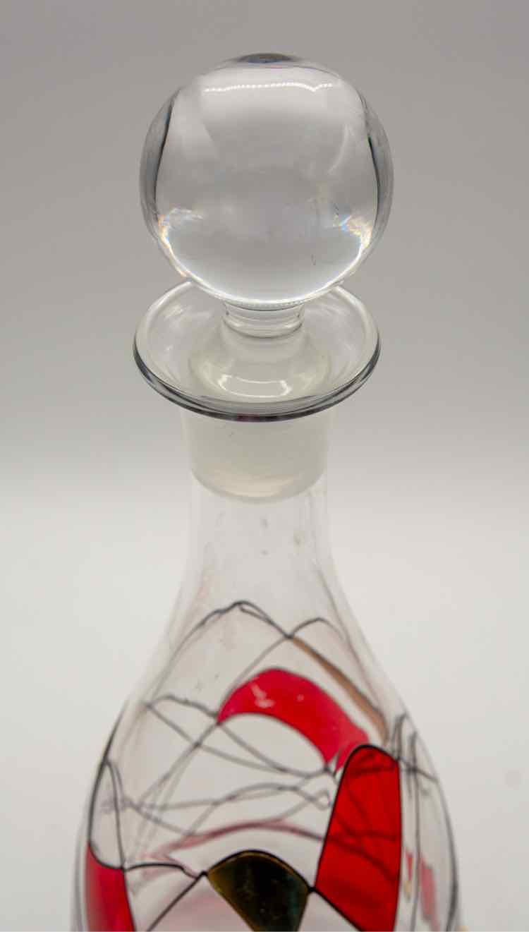 Mosaic Glass Decanter