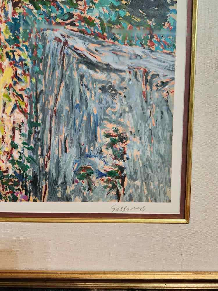 'Colorful Walk in Nature' Signed Serigraph by Marco Sassone