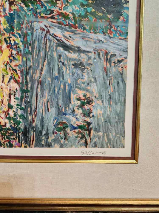 'Colorful Walk in Nature' Signed Serigraph by Marco Sassone