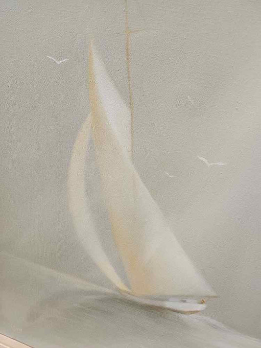 'At Sea' Antique Oil by Edward Harvey