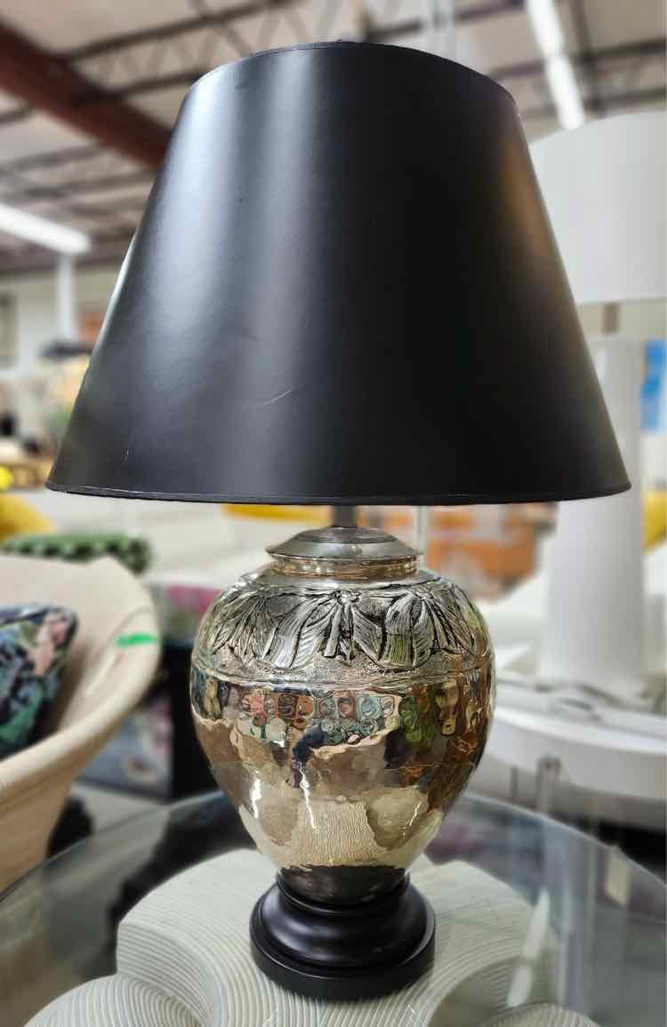 French Nowuean Silver Plate Lamp