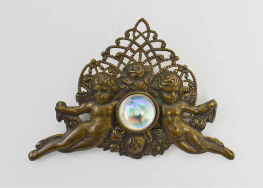 Jan Michaels San Francisco Double Cherub Brooch