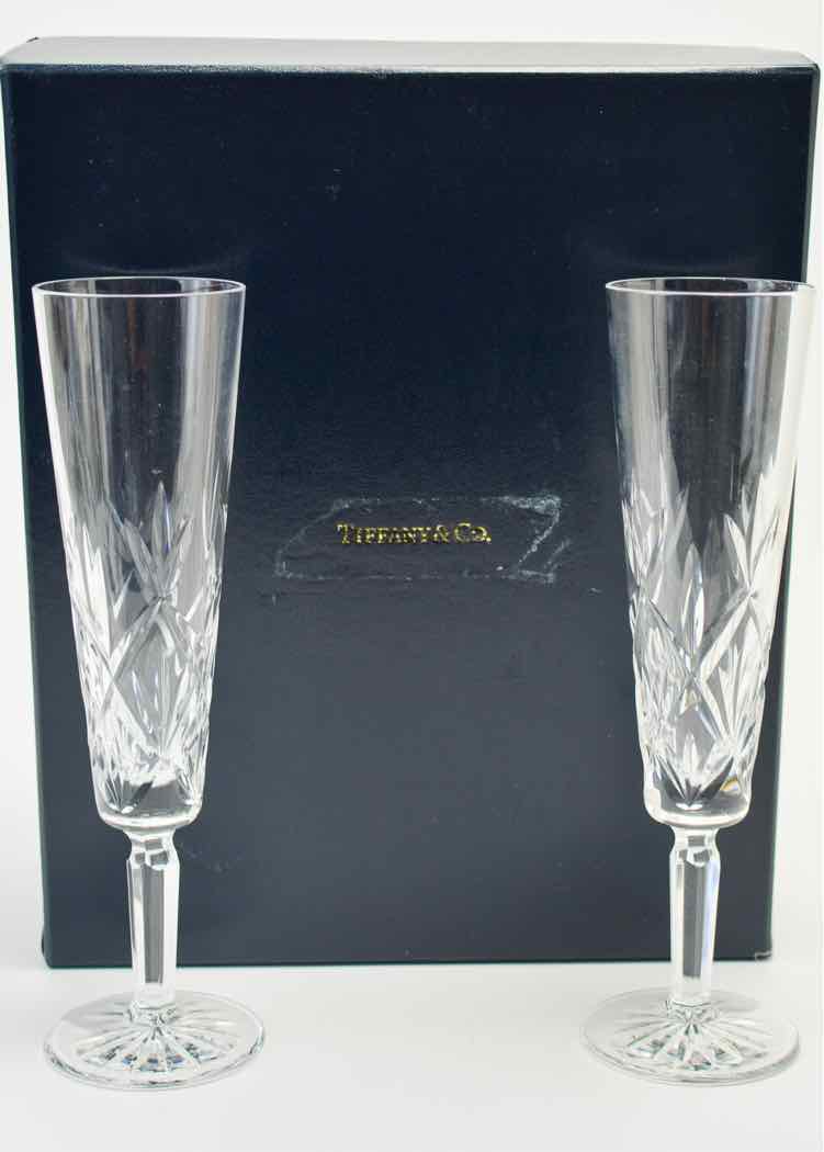 Pair Tiffany & Co 'Sybil' Crystal Glassware