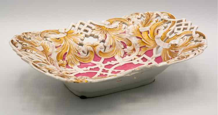Gold Gilded Meissen Bowl