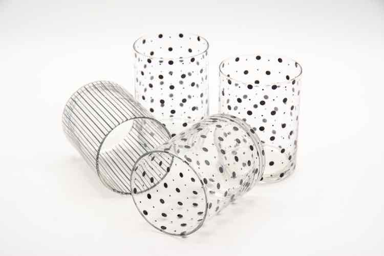 Black Spotted Glasses