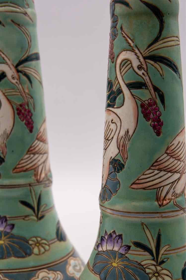 2 Heygill Chinese Candleholders
