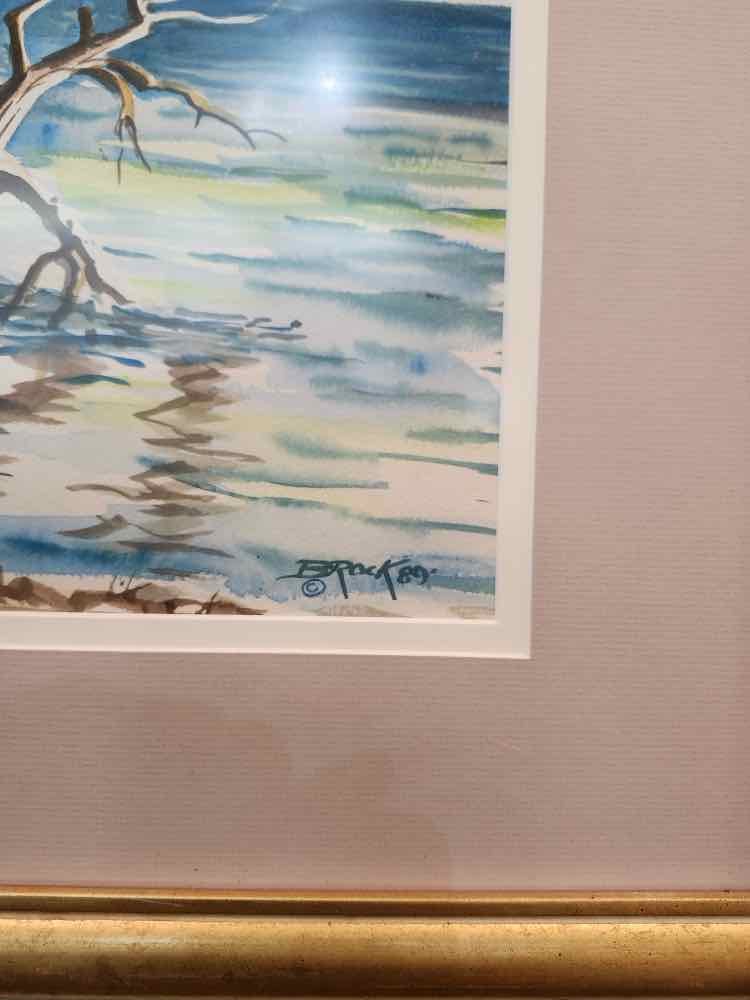 Art 'Mangroves on the Bay' Watercolor Brock