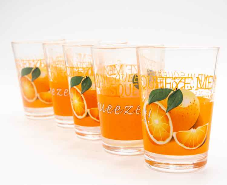 Orange Glassware