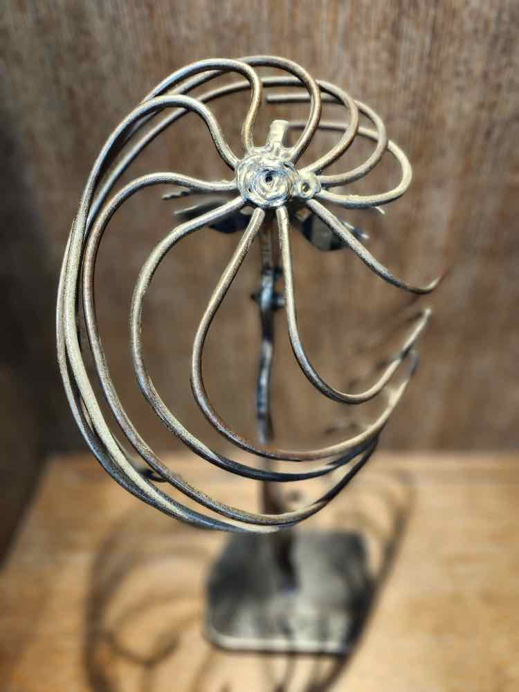 “Modern Woman" Signed Vintage Metal Sculpture