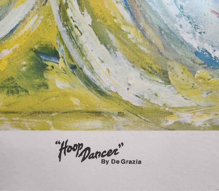 "Hoop Dance" Signed Print DeGrazia