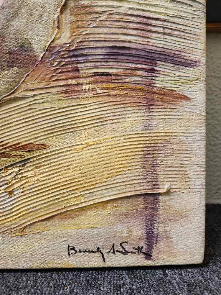 Pastel Abstract Oil by Beverly A. Smith