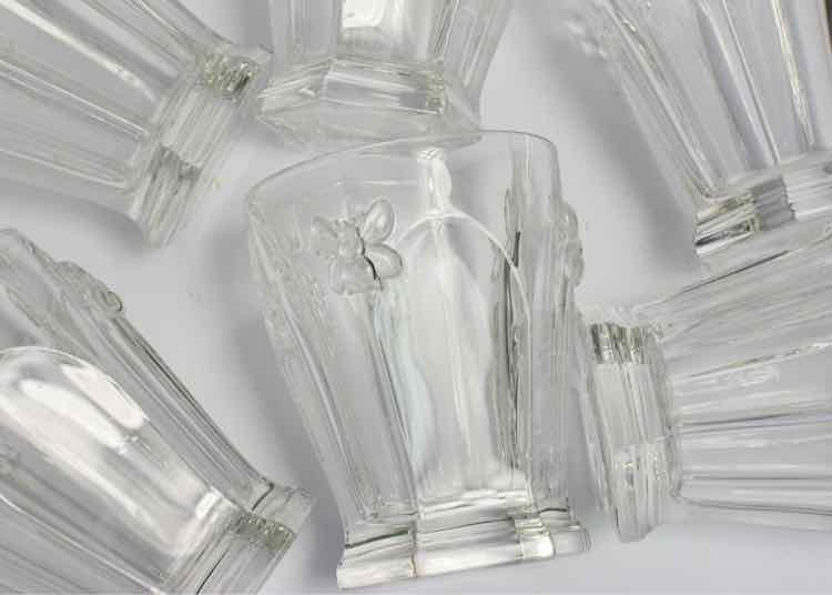 Vtg. Lenox Butterfly Bee Meadow Glasses