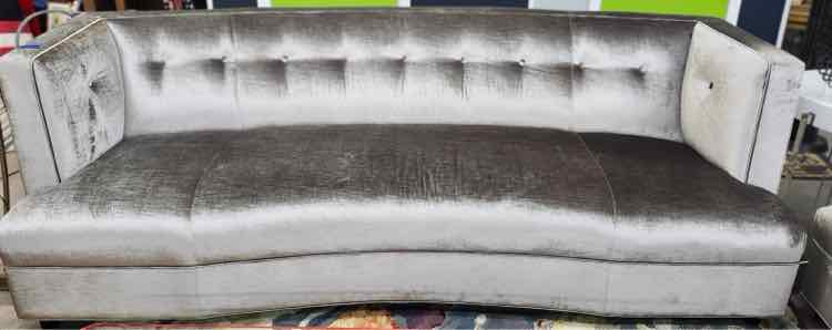 Mitchell Gold Silver Couch