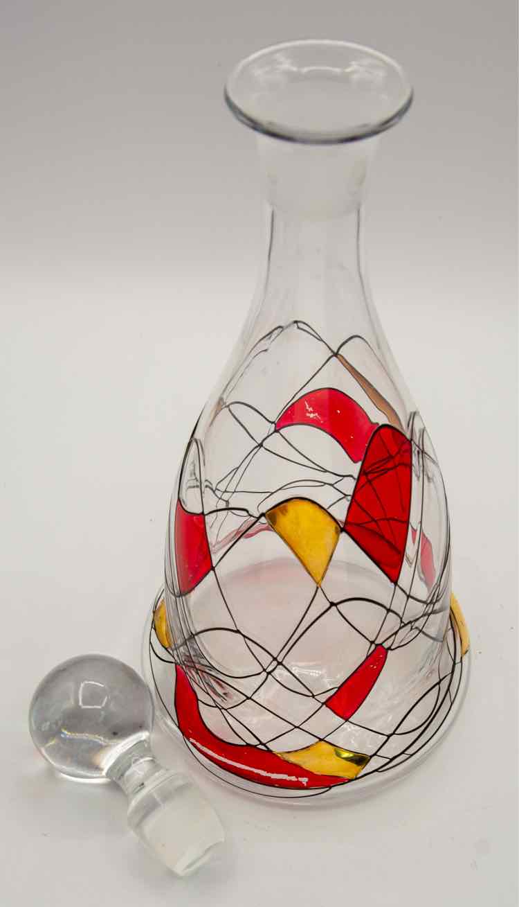 Mosaic Glass Decanter