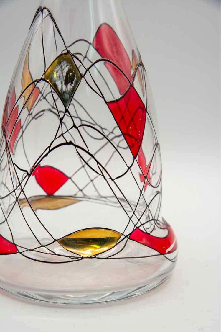 Mosaic Glass Decanter