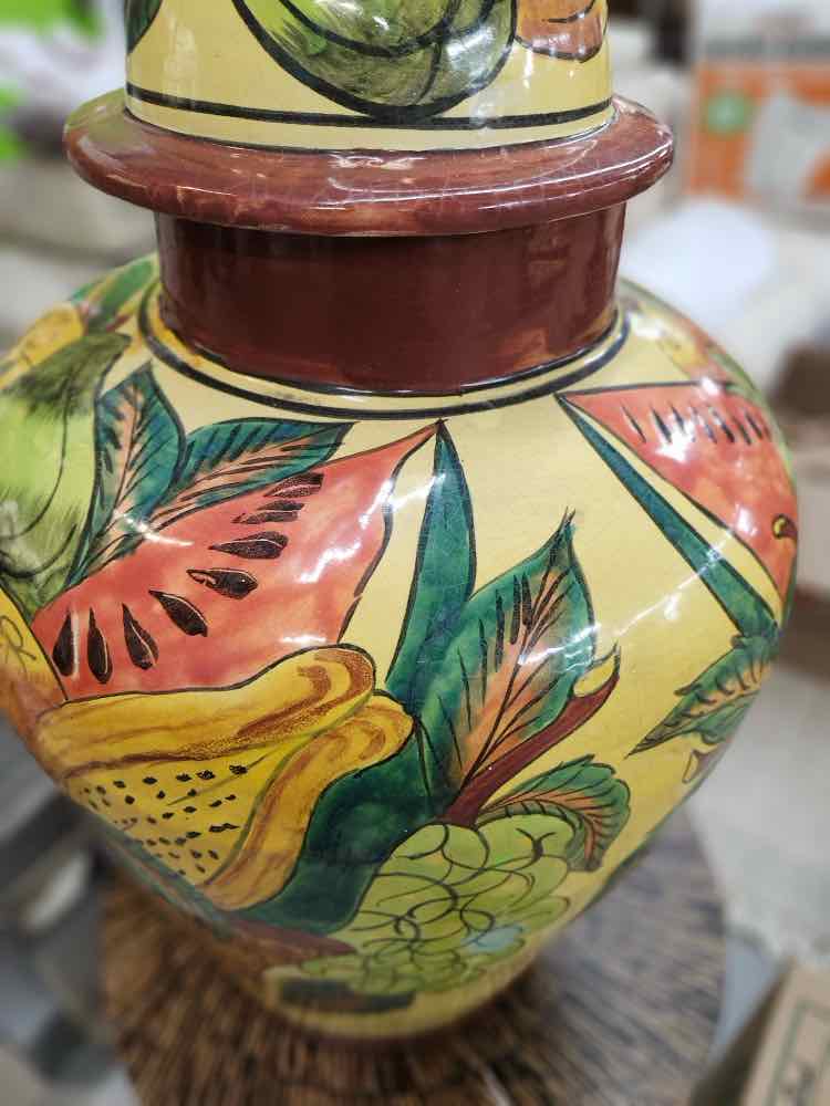 Large Ceramic Fruit Jar-Made in Mexico