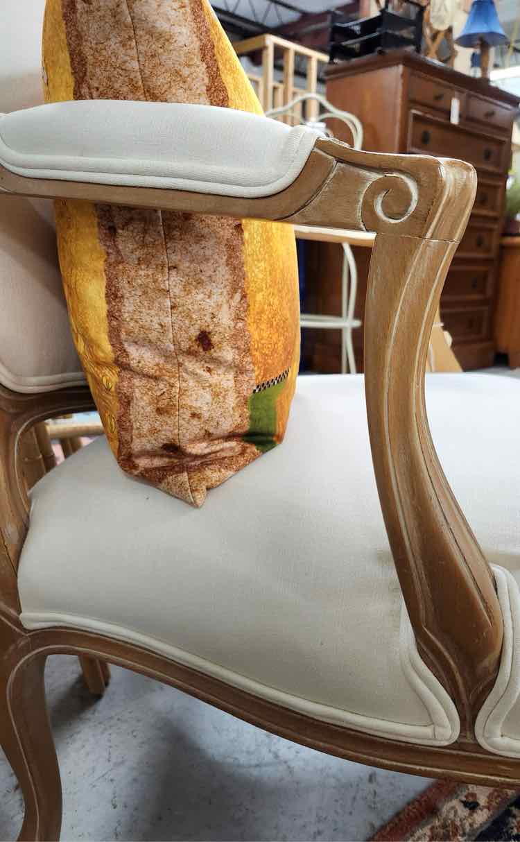 White French Chair w/Pillow