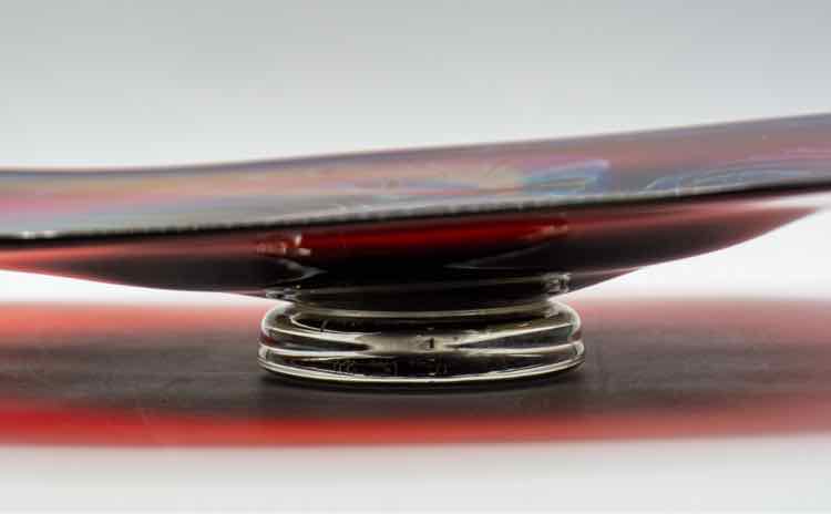 Murano Art Glass/Purple & Blue Design