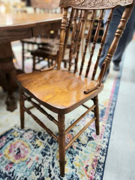 6 Roth and Brader Oak Chairs