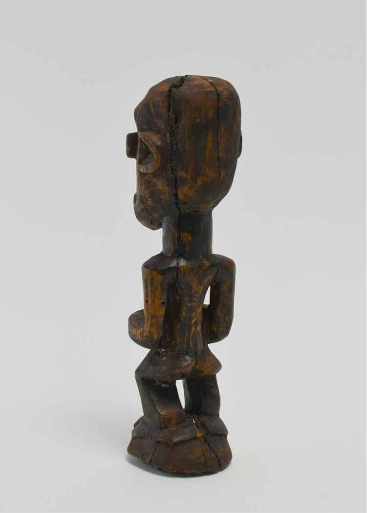 African Hand-Carved Wooden Figure 11"
