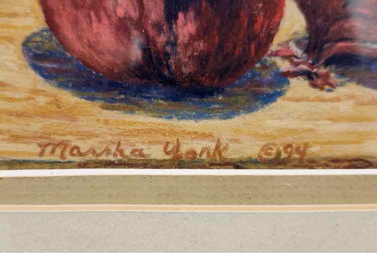 Art 'Red Onions' Pastel by Marsha Yonk