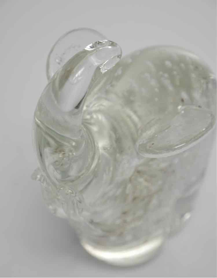 Glass Elephant Figurine
