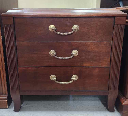 Ethan Allen 3 Drawer Nightstand