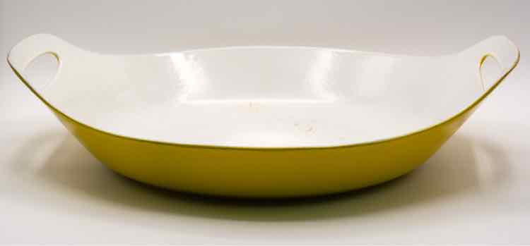 MCM Vtg Yellow Serving Dish
