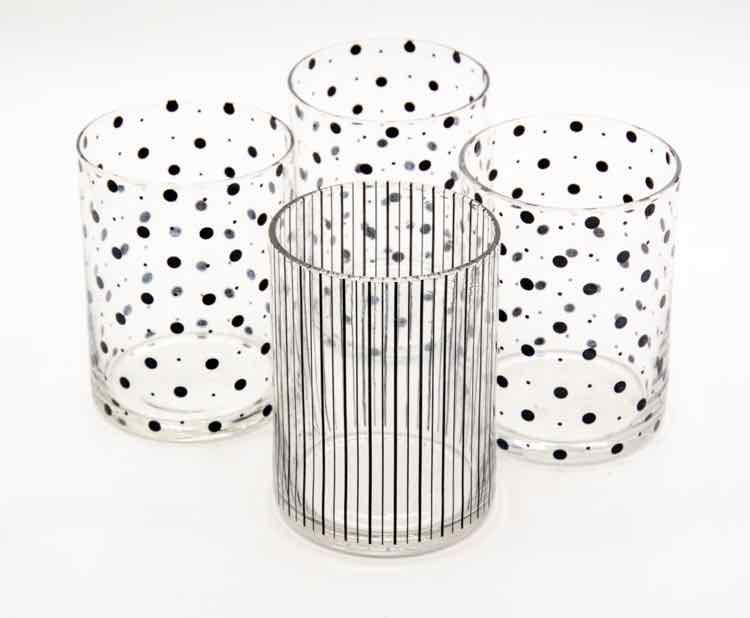 Black Spotted Glasses